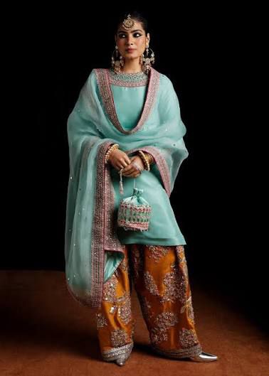 Hussain rehar sky rust wedding edition