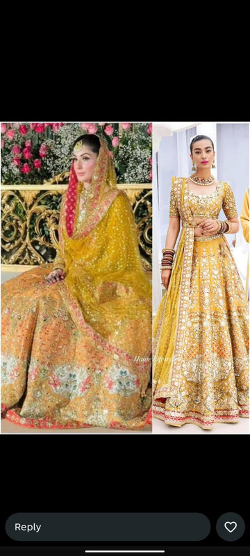 Nomi Ansari yellow multi wedding edition