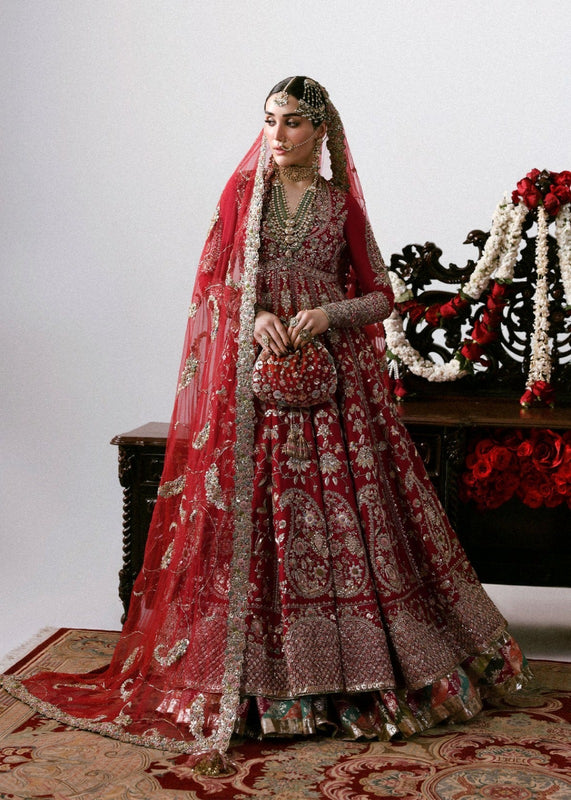 Hussain rehar red wedding edition