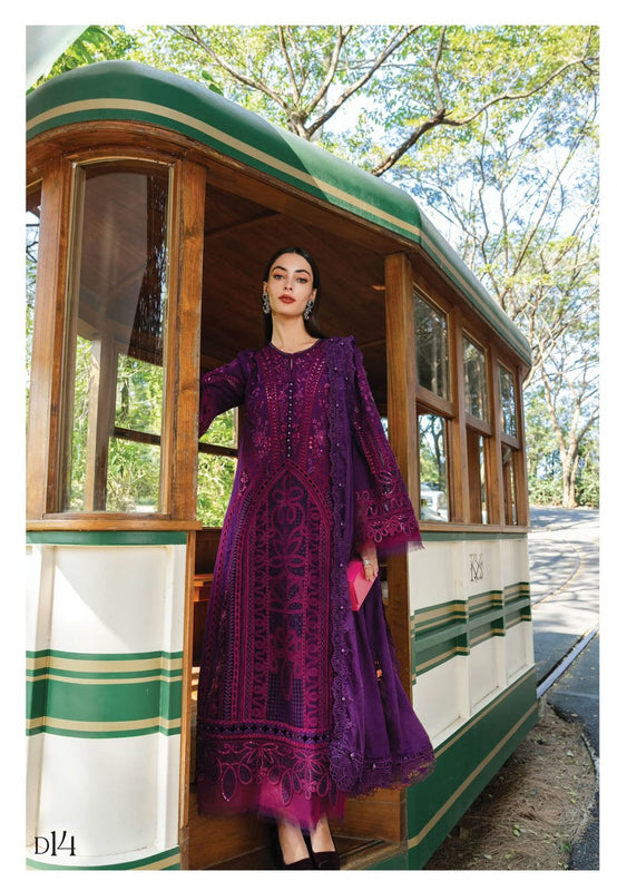 Maria b purple majenda Eid ul azha collection