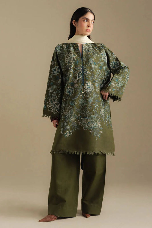 Coco by Zara shahjahan green winter collection