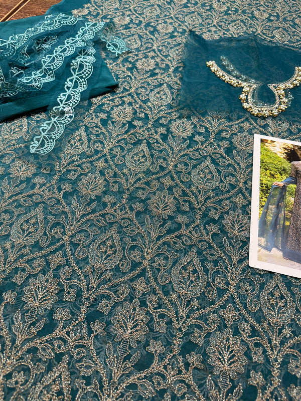 Bareeze teal blue wedding collection
