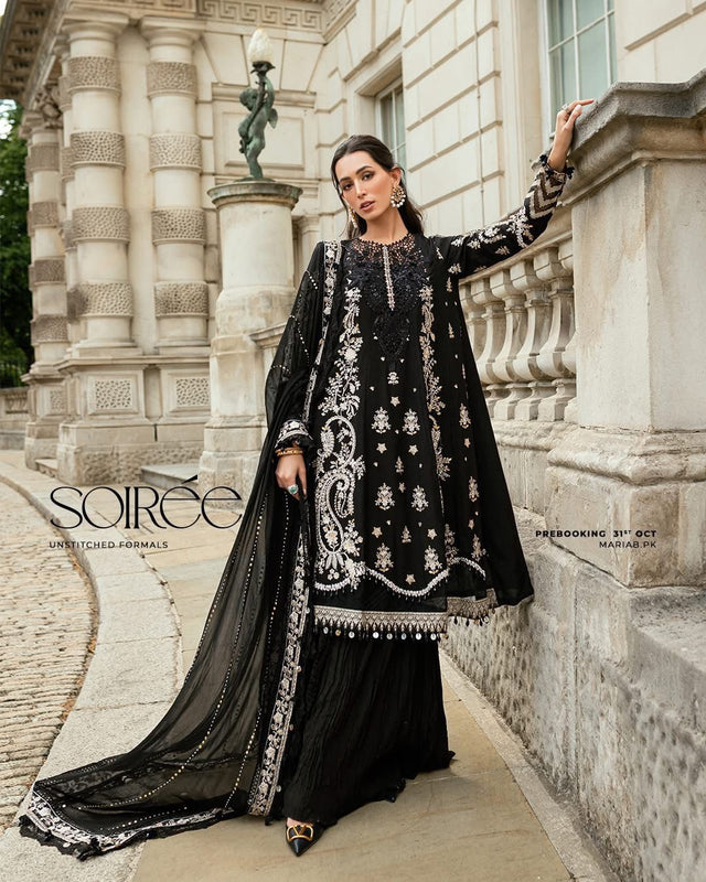 Maria B soriee black wedding edition