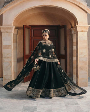 Kanwal Malik black frok wedding edition