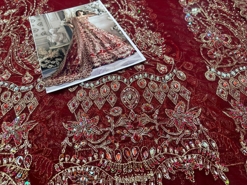 Republic Womenswear red bridal chiffon