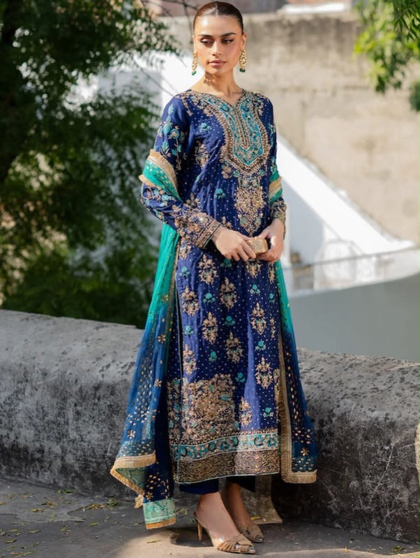 Vintage blue bridal wedding edition