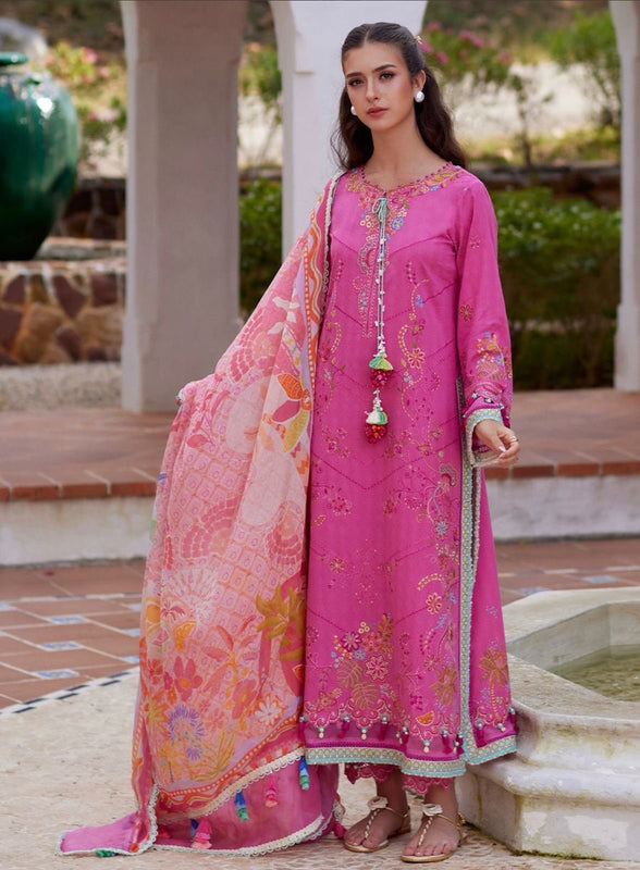 Farah talib aziz pink lawn 2026