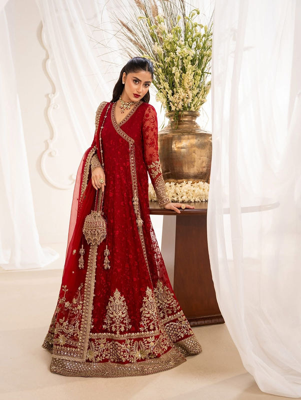 Faiza Saqlain red birdal wedding edition