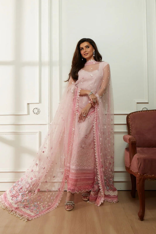 Sobia Nazir pink lawn 2026