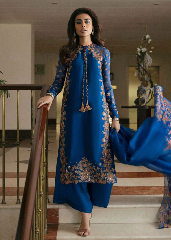 Hussain Rehar blue wedding edition