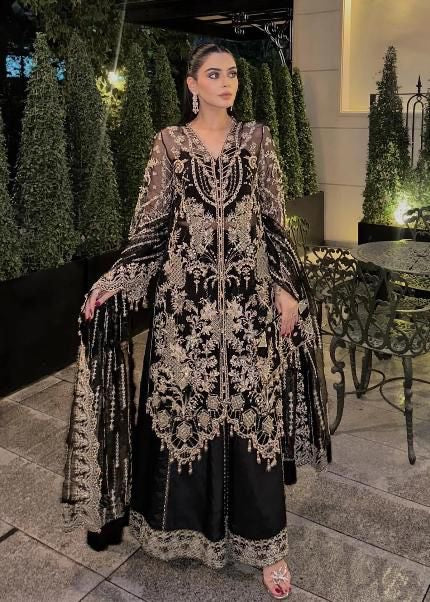Kanwal Malik black bridal wedding edition