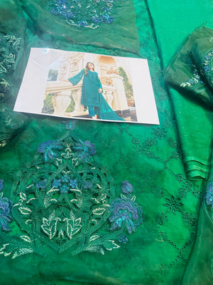 Maria B green bridal wedding edition