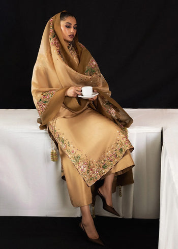 Hussain Rehar chiffon wedding edition skin color