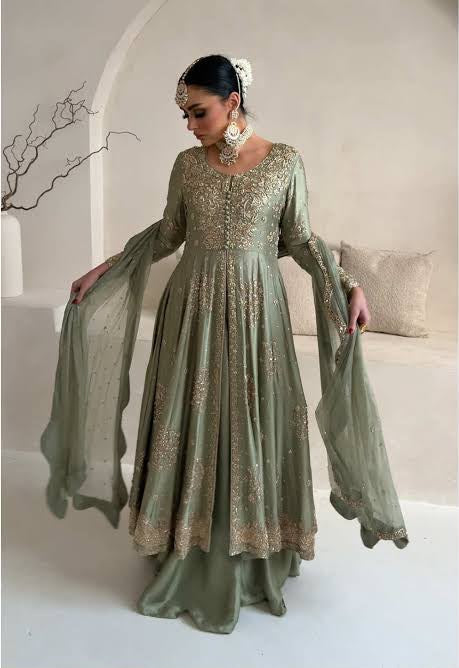 Aisha Naheed mint wedding edition