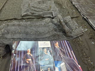 Afrozeh black maxy bridal collection