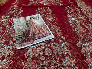 Republic Womenswear red bridal chiffon