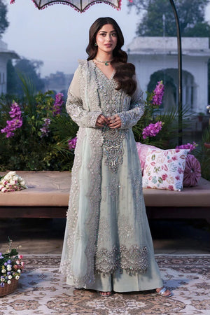 Imrozia aqua chiffon wedding edition
