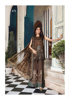 Maria B mprint brown winter collection