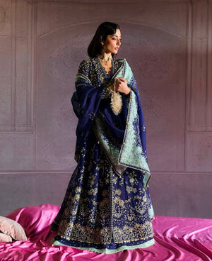 Suffusebysanayasir blue bridal edition chiffon