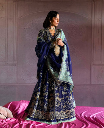 Suffusebysanayasir blue bridal edition chiffon