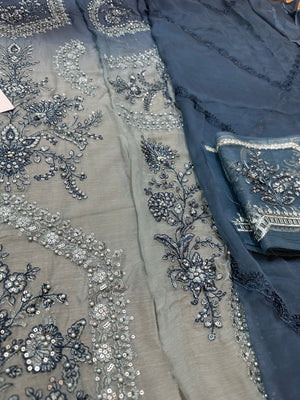 Maria B blue wedding edition