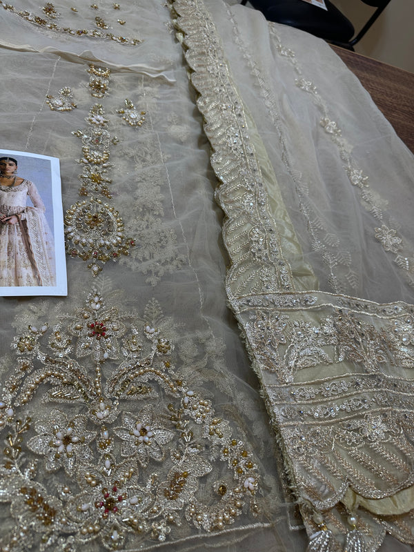 Ammara Khan Golden maxy Wedding collection
