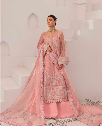 Mirha Imran pink chiffon wedding edition