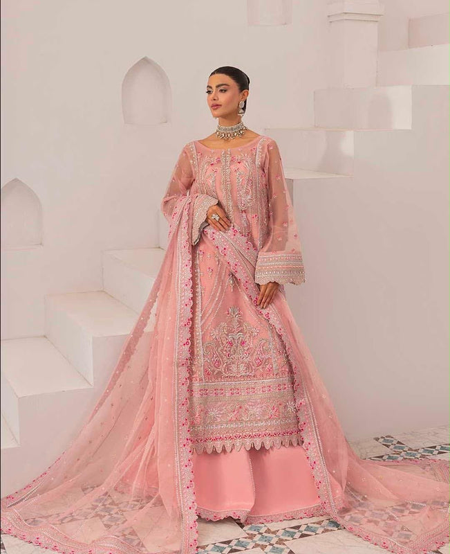 Mirha Imran pink chiffon wedding edition