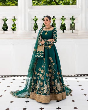 Erum khan green edition bridal chiffon