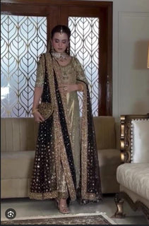 Haris shakeel golden bridal wedding edition