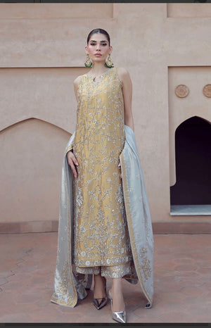 Shamsa hashwani mustard wedding edition