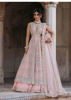 Kanwal Malik pink bridal chiffon collection