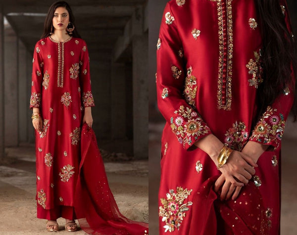 Sochaj reddish Meroon wedding edition