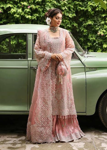 Kanwal Malik pink bridal chiffon collection