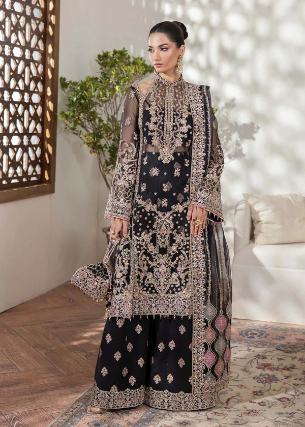 Kanwal Malik black chiffon wedding edition