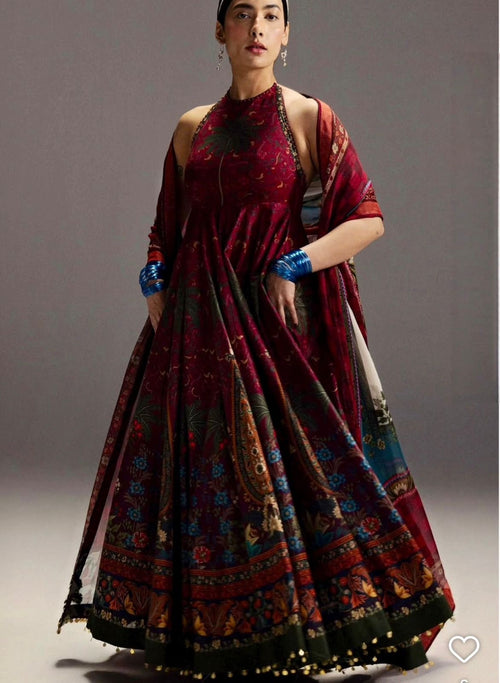 Zara Shahjahan anarkali pink edition lawn 2026