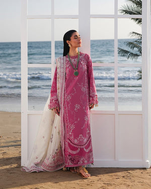 Qalamqar candy pink lawn 2026