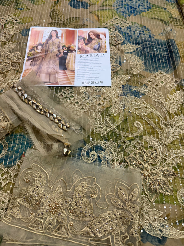 Maria b printed chiffon wedding edition