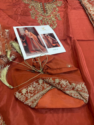 Kanwal malik rust wedding edition