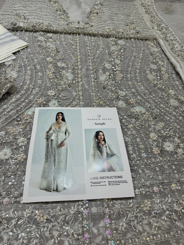 Hussain rehar white premium wedding edition