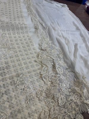 Qalamqar white wedding edition