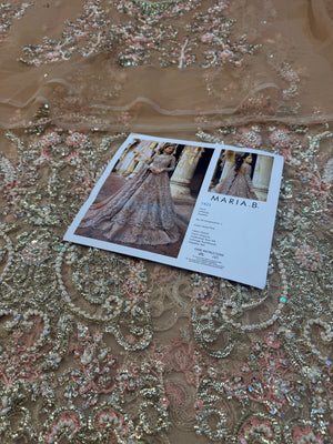 Maria b coture pink bridal maxy