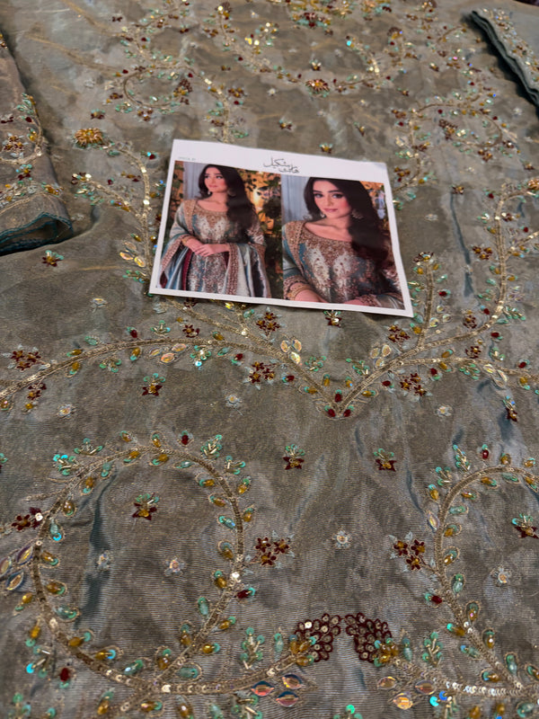 Haris Shakeel mint double shade wedding edition brand haris Shakeel