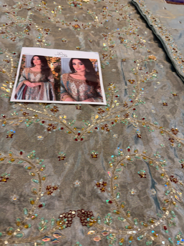 Haris Shakeel mint double shade wedding edition brand haris Shakeel