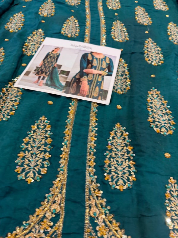 Fahad Hussain green wedding edition