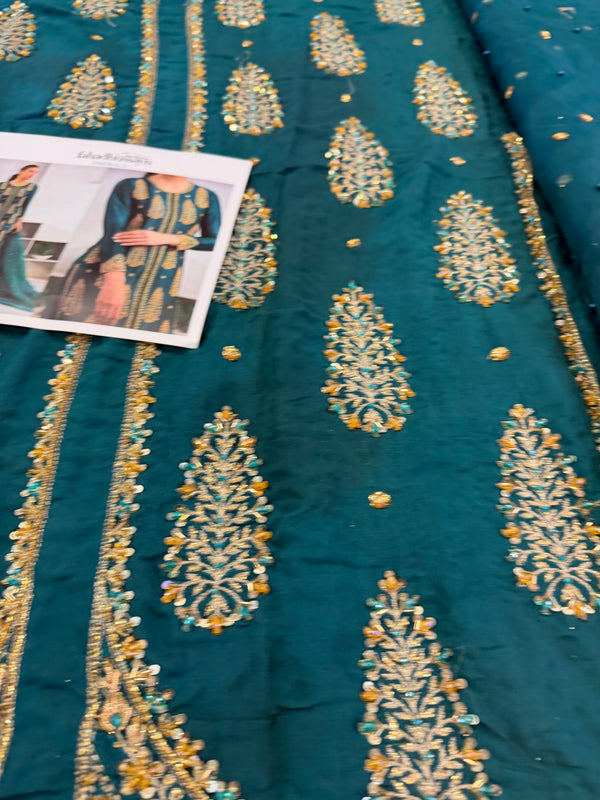Fahad Hussain green wedding edition