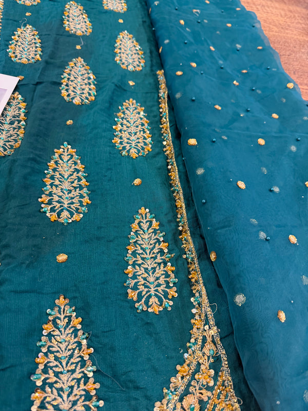 Fahad Hussain green wedding edition