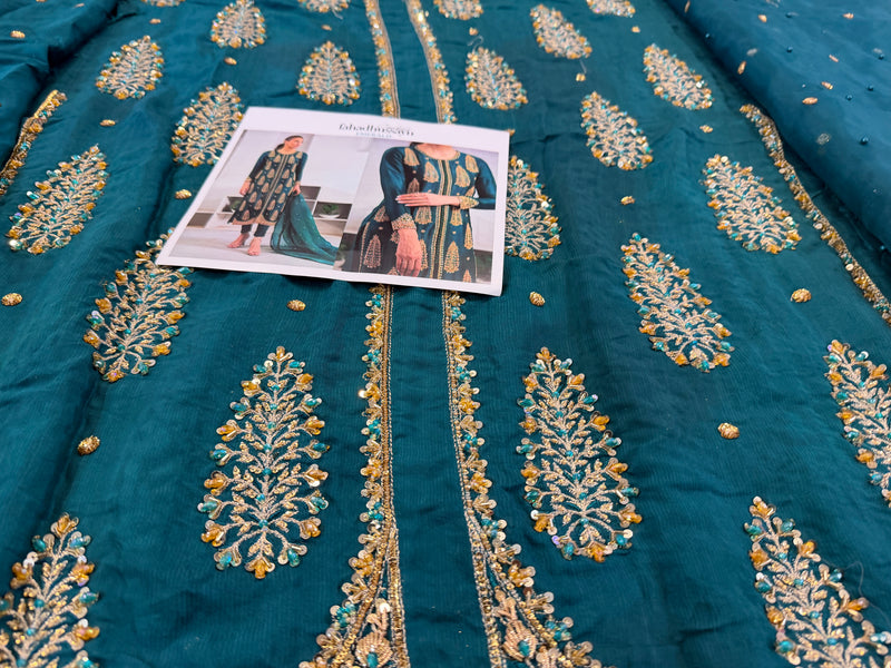 Fahad Hussain green wedding edition