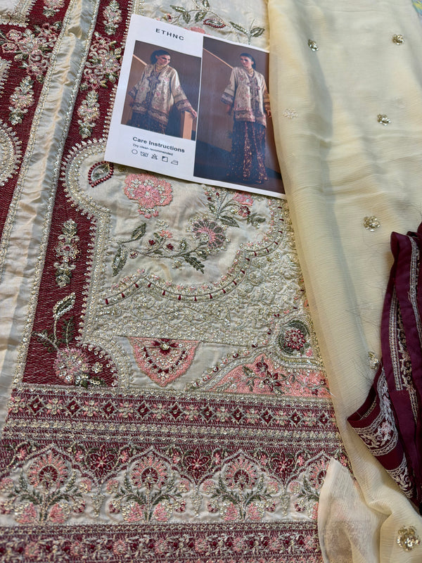 Ethnic ivory red wedding edition