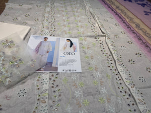 Coco by Zara Shahjahan white multi pink dopata